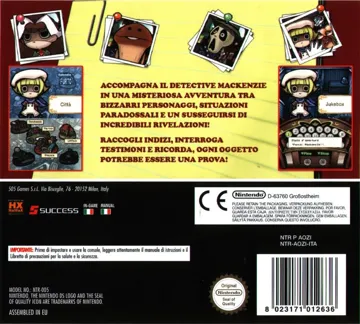 Mystery Detective (Italy) box cover back